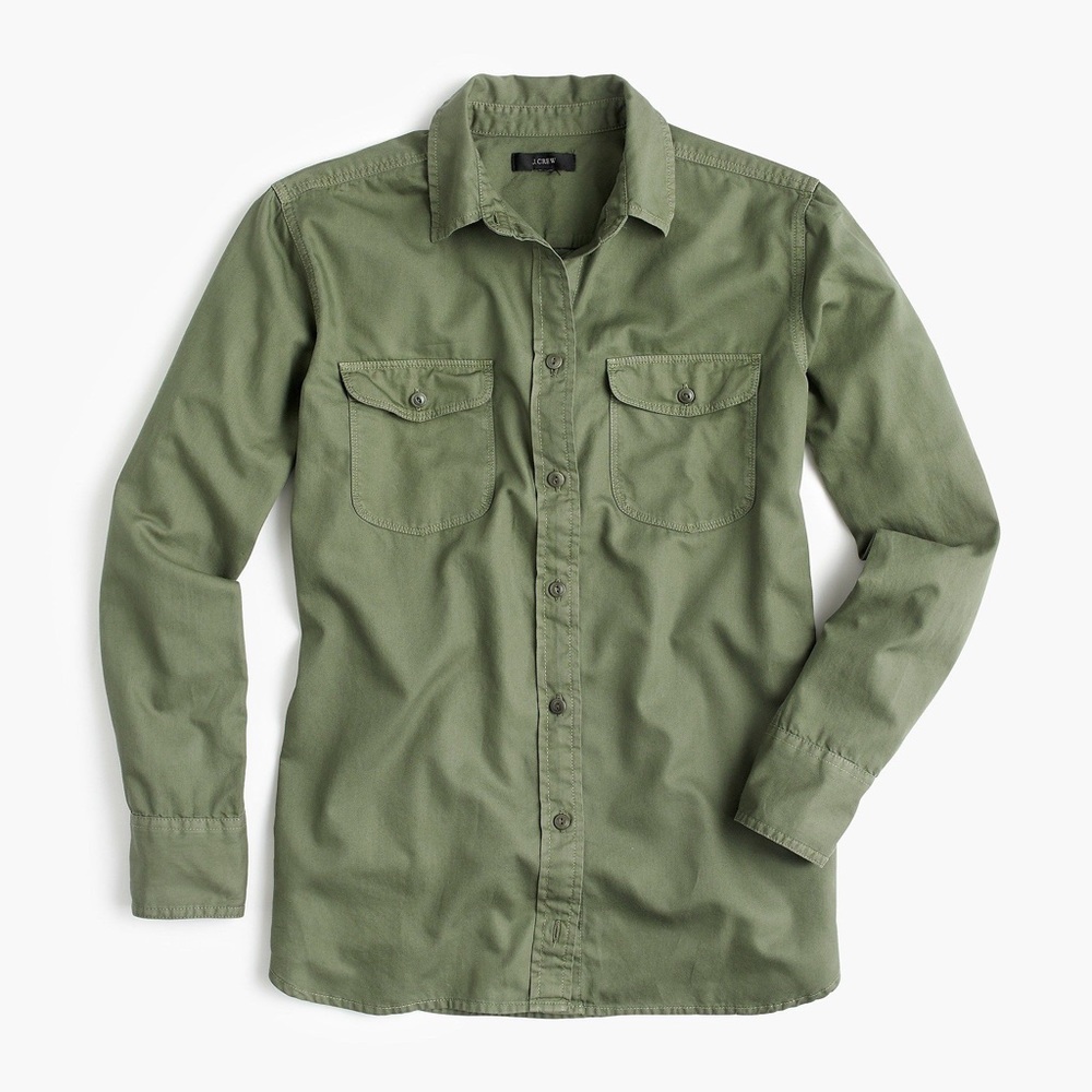 Jcrew Boyfriend Utility Shirt